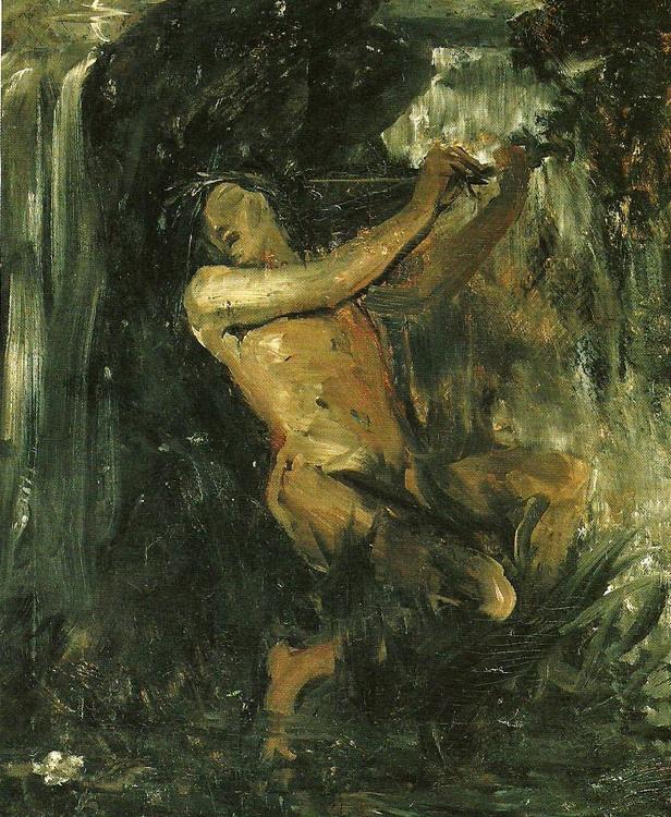 Ernst Josephson nacken, van goghskissen oil painting picture